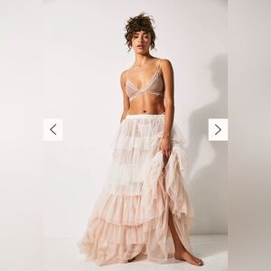 Free People Tulle Much Half Slip